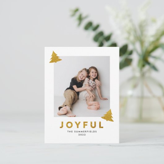 Kerst Feestdagen Kinder Foto Custom (Staand voorkant)