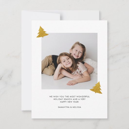 Kerst Feestdagen Kinder Foto Custom (Achterkant)