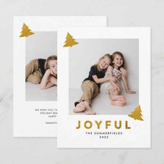 Kerst Feestdagen Kinder Foto Custom (Voorkant / Achterkant)