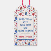 Kerst Feestdagen Label voor Gifting Drankfles Cadeaulabel (Voorkant)