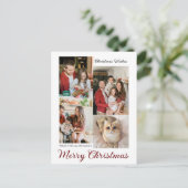 Kerst feestdagen Moderne Typografie Fotocollage (Staand voorkant)