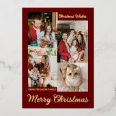 Kerst feestdagen Moderne Typografie Fotocollage (Voorkant)