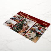 Kerst feestdagen Moderne Typografie Fotocollage (Gedraaid)