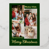 Kerst feestdagen Moderne Typografie Fotocollage (Voorkant)