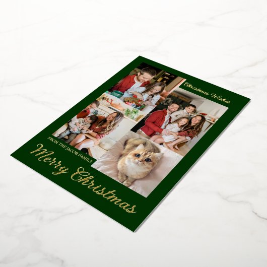 Kerst feestdagen Moderne Typografie Fotocollage (Gedraaid)