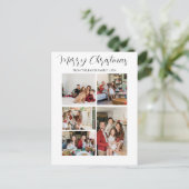 Kerst feestdagen Moderne Typografie Vier-Foto (Staand voorkant)