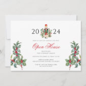 Kerst Feestdagen Notenkraker Open Huis Kaart (Voorkant)