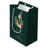 Kerst Feestdagen Notenkraker Script Familie Aangep Medium Cadeauzakje (Voorkant Gekanteld)