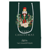 Kerst Feestdagen Notenkraker Script Familie Aangep Medium Cadeauzakje (Achterkant)