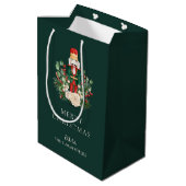 Kerst Feestdagen Notenkraker Script Familie Aangep Medium Cadeauzakje (Achterkant Gekanteld)