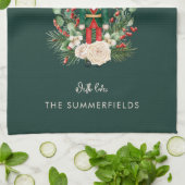 Kerst Feestdagen Notenkraker Script Familie Aangep Theedoek (Gevouwen)