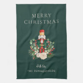 Kerst Feestdagen Notenkraker Script Familie Aangep Theedoek (Verticaal)