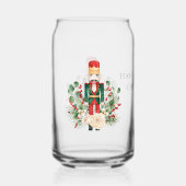 Kerst Feestdagen Notenkraker Script gepersonalisee Blikvorm Glas (Voorkant)