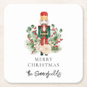 Kerst Feestdagen Notenkraker Script Kartonnen Onderzetters (Voorkant)