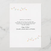 Kerst Feestdagen Palmboom Bewegende aankondiging (Achterkant)