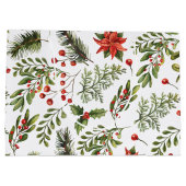 Kerst Feestdagen Pine Red Berries Botanisch Groot Cadeauzakje (Achterkant)