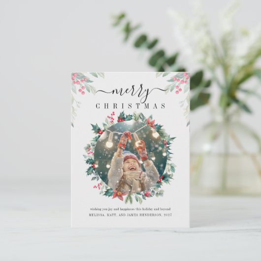 Kerst Feestdagen Rode bessen Foto (Staand voorkant)