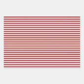 Kerst Feestdagen rood en wit vrolijk en helder Inpakpapier Vel (Voorkant 3)