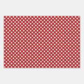 Kerst Feestdagen rood en wit vrolijk en helder Inpakpapier Vel (Voorkant 2)