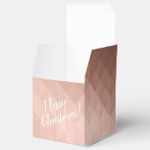 Kerst-feestdagen roos gouden metalen bedankdoosjes (Geopend)