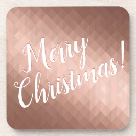 Kerst-feestdagen roos gouden vormgeving bier onderzetter