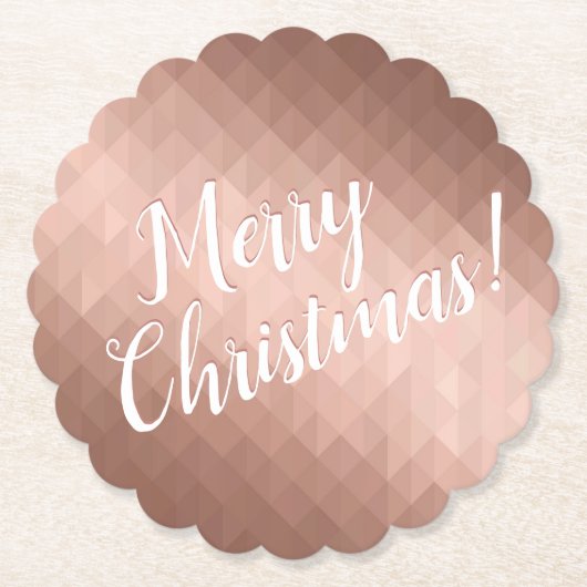 Kerst-feestdagen roos gouden vormgeving kartonnen onderzetters (Voorkant)