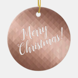 Kerst-feestdagen roos gouden vormgeving keramisch ornament