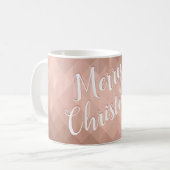 Kerst-feestdagen roos gouden vormgeving koffiemok (Voorkant links)