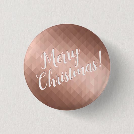 Kerst-feestdagen roos gouden vormgeving ronde button 3,2 cm (Voorkant)