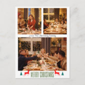 Kerst feestdagen Script Familie drie foto (Voorkant)