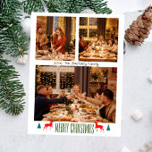 Kerst feestdagen Script Familie drie foto