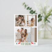 Kerst feestdagen Script Familie drie foto (Staand voorkant)