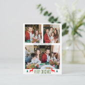 Kerst feestdagen Script Familie drie foto (Staand voorkant)