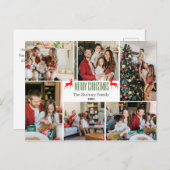 Kerst feestdagen Script Familie Fotocollage (Voorkant / Achterkant)