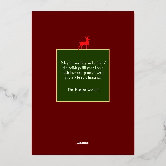 Kerst feestdagen Script Familie Fotocollage (Achterkant)