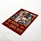 Kerst feestdagen Script Familie Fotocollage (Gedraaid)