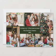 Kerst feestdagen Script Familie Fotocollage