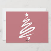 Kerst feestdagen Script Familie Fotocollage Feestdagenkaart (Achterkant)