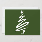 Kerst feestdagen Script Familie Fotocollage Feestdagenkaart (Achterkant)