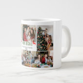Kerst feestdagen Script Familie Fotocollage Grote Koffiekop (Voorkant rechts)