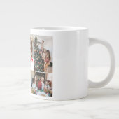 Kerst feestdagen Script Familie Fotocollage Grote Koffiekop (Rechts)