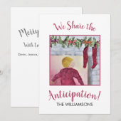 kerst feestdagenkaart (Voorkant / Achterkant)