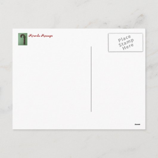 Kerst Feestdagenkaart (Achterkant)