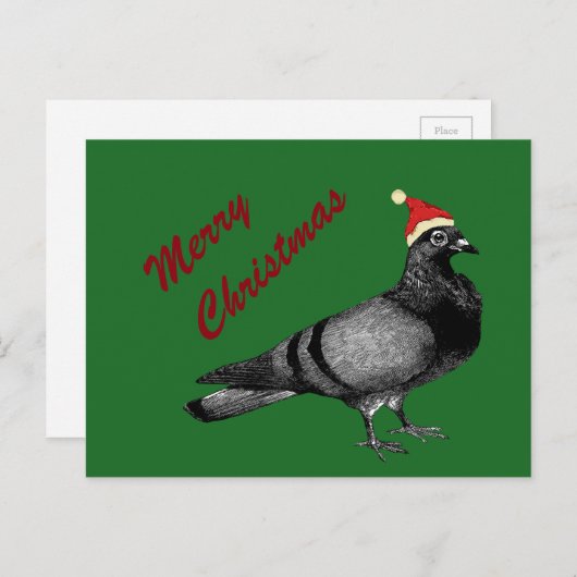 kerst feestdagenkaart (Voorkant / Achterkant)