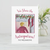 kerst feestdagenkaart (Staand voorkant)