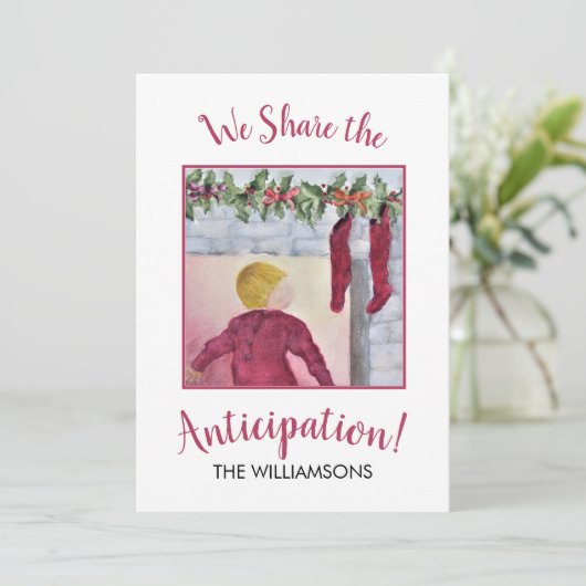 kerst feestdagenkaart (Staand voorkant)