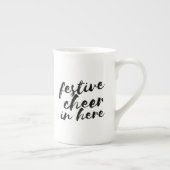 Kerst Feestelijke Cheer In Here Bone China Mok (Rechts)