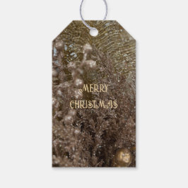 Kerst Feestelijke Elegant Goud Zilver Cadeau Label Cadeaulabel