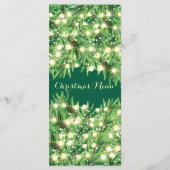 Kerst Feestelijke feestdag diner of evenement Menu (Achterkant)