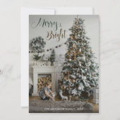 Kerst Feestelijke Interieurboom Vrolijk Heldere Fo Feestdagenkaart (Voorkant)